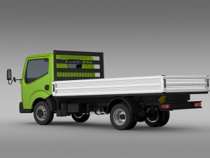 nissan atlas chassi tipper 2015 Model 3D