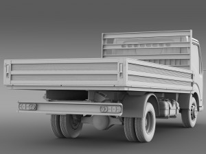 nissan atlas chassi tipper 2015 Model 3D