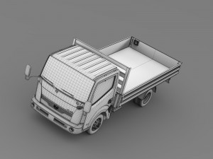 nissan atlas chassi tipper 2015 Model 3D