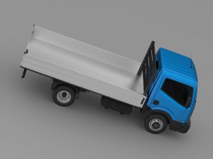 nissan cabstar tipper 2015 3D 모델