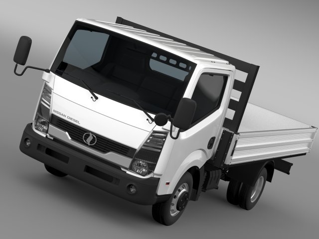 nissan condor tipper 2012 3D Model .c4d .max .obj .3ds .fbx .stl .blend 