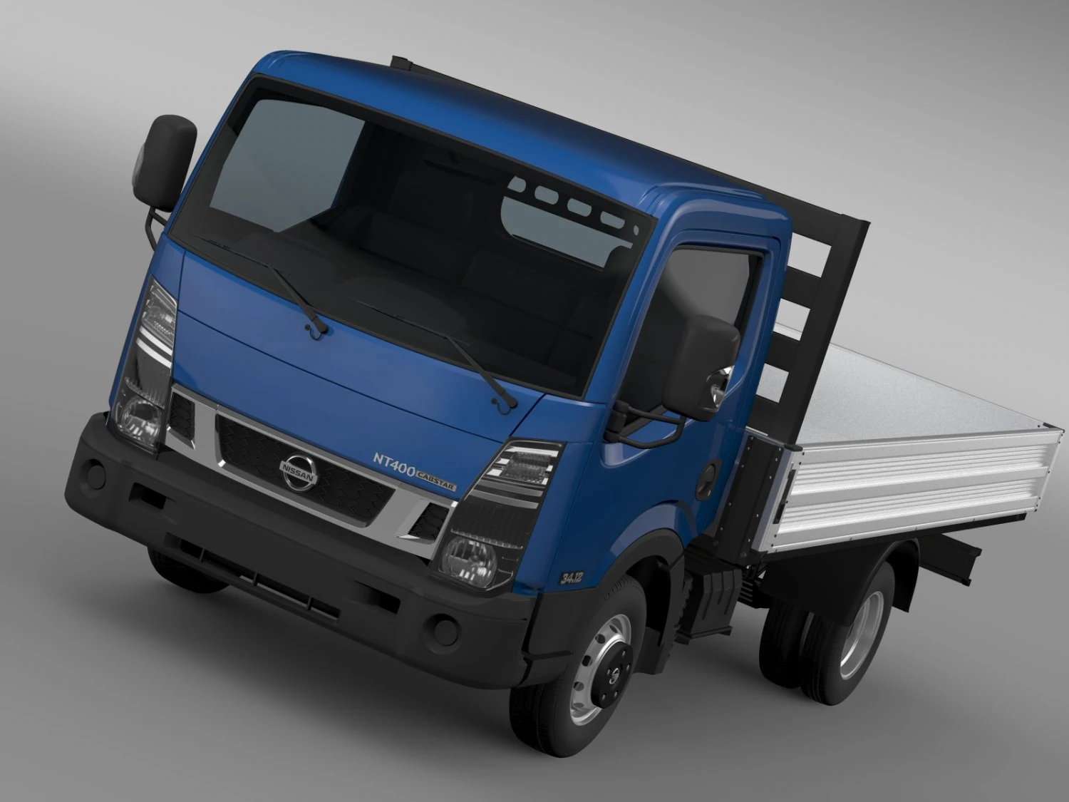 nissan nt400 tipper 2016 3D Model .c4d .max .obj .3ds .fbx .stl .blend 