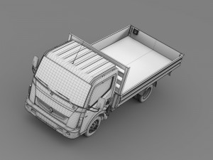 renault maxity tipper 2015 3D 模型