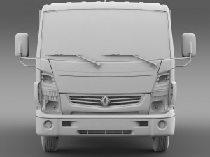 renault maxity tipper 2015 3D 模型