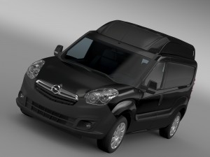opel combo lwb high roof cargo d 2015 3Dモデル