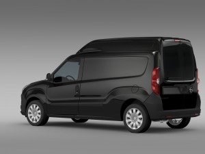 opel combo lwb high roof cargo d 2015 3D 모델