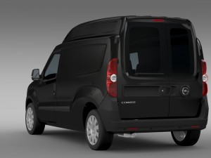 opel combo lwb high roof cargo d 2015 3D 모델