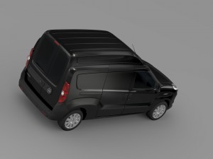 opel combo lwb high roof cargo d 2015 3D 모델