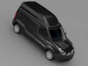 opel combo lwb high roof cargo d 2015 3D 모델