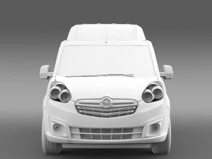 opel combo lwb high roof cargo d 2015 3D Model