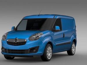 opel combo swb cargo 2015 d 3D Model