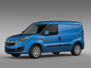 opel combo swb cargo 2015 d 3D Model