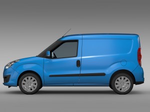 opel combo swb cargo 2015 d 3D Model
