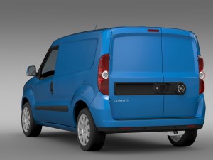 opel combo swb cargo 2015 d 3D Model