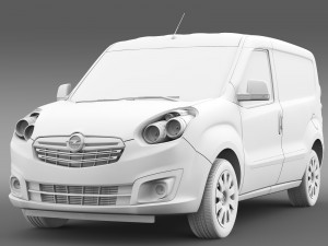 opel combo swb cargo 2015 d 3D Model