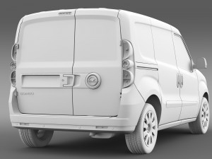 opel combo swb cargo 2015 d 3D Model