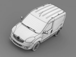 opel combo swb cargo 2015 d 3D Model