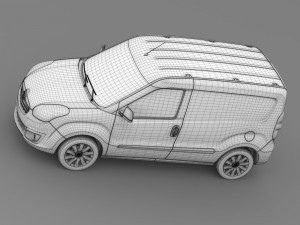 opel combo swb cargo 2015 d 3D Model