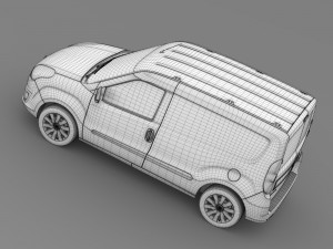 opel combo swb cargo 2015 d 3D Model