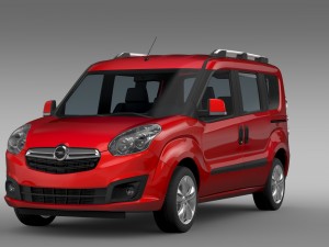 opel combo tour d 2015 3D Model