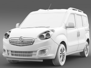 opel combo tour d 2015 3D Model