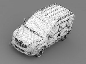 opel combo tour d 2015 3D Model