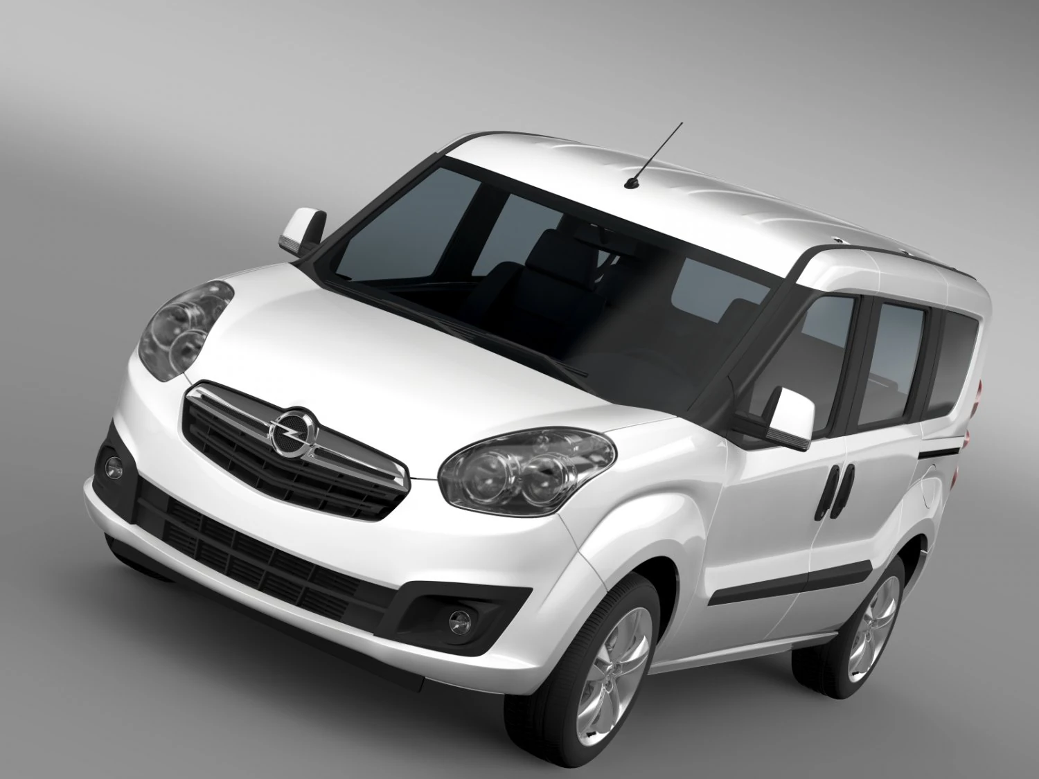 opel combo tour ecoflex d 2015 3D Model .c4d .max .obj .3ds .fbx .stl .blend
