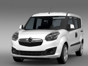 opel combo tour ecoflex d 2015 Modelo 3D