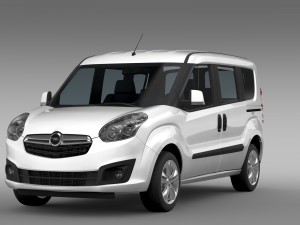 opel combo tour ecoflex d 2015 Modelo 3D