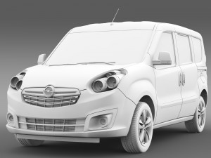 opel combo tour ecoflex d 2015 Modelo 3D