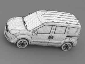 opel combo tour ecoflex d 2015 3D Model