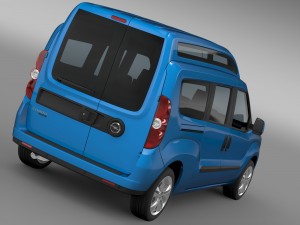 opel combo tour high roof lwb d 2015 3D 模型