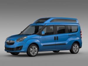 opel combo tour high roof lwb d 2015 3D 模型