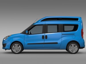 opel combo tour high roof lwb d 2015 3D 模型