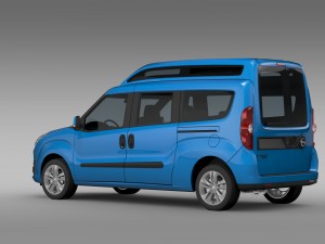opel combo tour high roof lwb d 2015 3D 模型