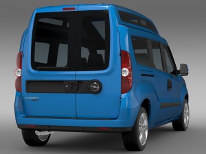 opel combo tour high roof lwb d 2015 3D 模型