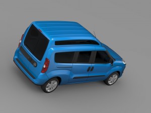opel combo tour high roof lwb d 2015 3D 模型