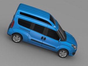 opel combo tour high roof lwb d 2015 3D 模型