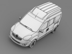 opel combo tour high roof lwb d 2015 3D 模型