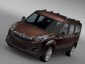 opel combo tour lwb d 2015 3D Model