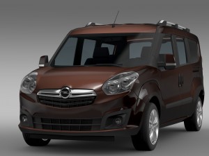 opel combo tour lwb d 2015 3D Модель
