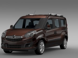 opel combo tour lwb d 2015 3D Модель