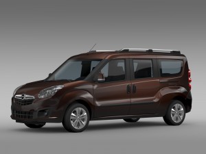 opel combo tour lwb d 2015 3D Модель