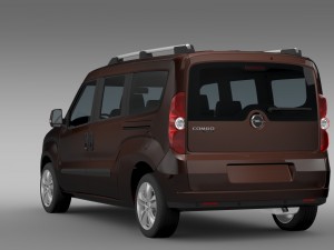 opel combo tour lwb d 2015 3D Модель