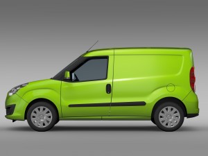 vauxhall combo h1l1 cargo 2015 3D Модель