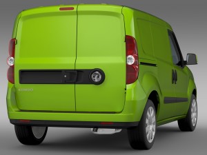vauxhall combo h1l1 cargo 2015 3D Модель