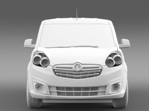 vauxhall combo h1l1 cargo 2015 3D Модель