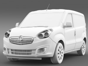 vauxhall combo h1l1 cargo 2015 3D Модель