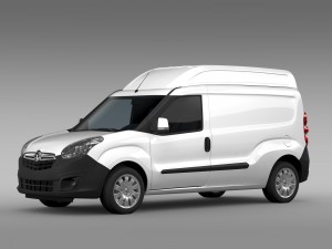 vauxhall combo h2l2 cargo 2015 3D मॉडल