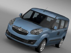 Opel Combo Tour Ecoflex H1L1 2015 3D Modell